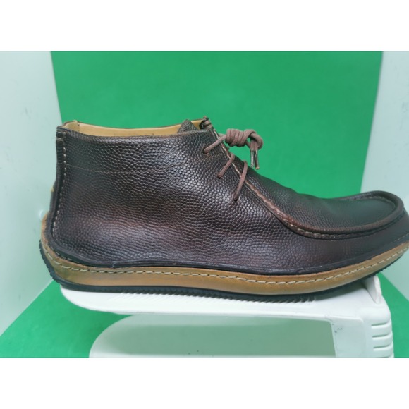J. SHOES ROLL CHUKKA CLASSIC LEATHER LO CASUAL DRESS MEN SHOES CHOCOLATE SIZE 11 main image 11